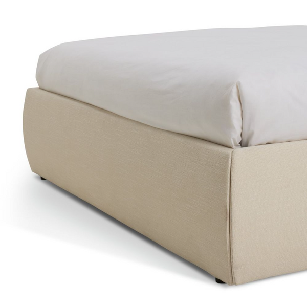 Habitat Orton Double Fabric End Lift Ottoman Bed - Beige 17140547