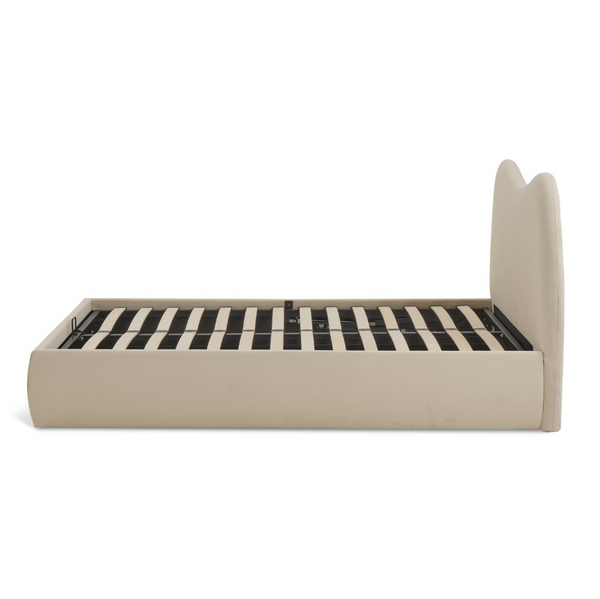 Habitat Orton Double Fabric End Lift Ottoman Bed - Beige 17140547