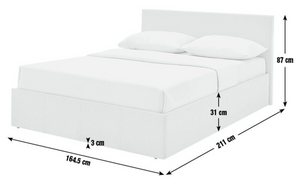 Heathdon Kingsize End Lift Ottoman Bed - Grey 19514212