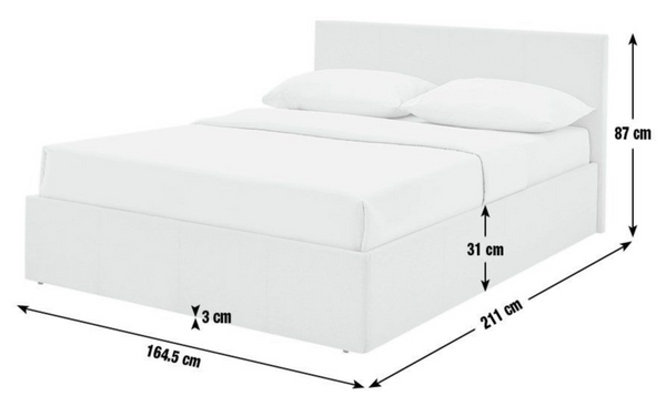 Heathdon Kingsize End Lift Ottoman Bed - Grey 19514212