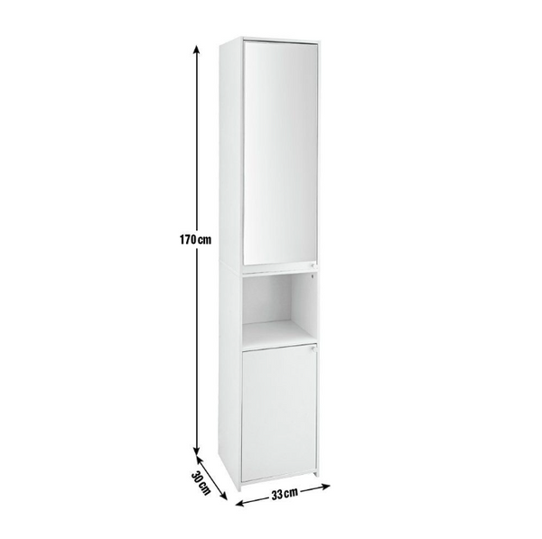 Prime Mirrored Tallboy - White 14353739