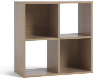 Squares 4 Cube Storage Unit - Oak Effect 19523942