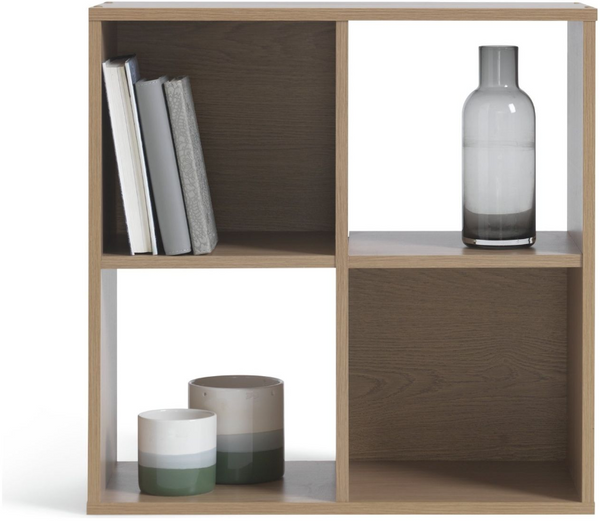 Squares 4 Cube Storage Unit - Oak Effect 19523942