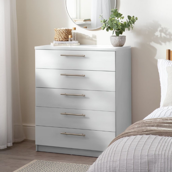 Brisbane 5 drawers Chest Grey 15821909