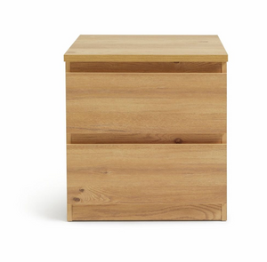 Jenson 2 Drawer Bedside Table - Oak Effect 17570368