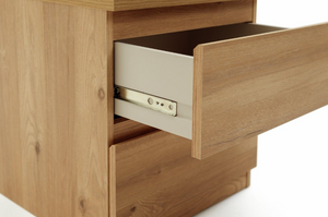 Jenson 2 Drawer Bedside Table - Oak Effect 17570368