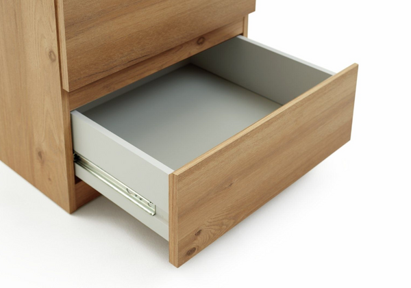 Jenson 2 Drawer Bedside Table - Oak Effect 17570368