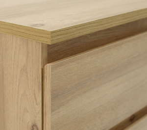 Jenson 2 Drawer Bedside Table - Oak Effect 17570368