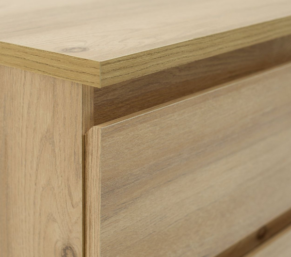 Jenson 2 Drawer Bedside Table - Oak Effect 17570368