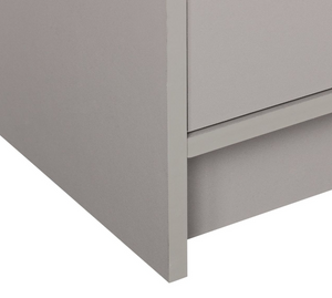 Malibu 3 Drawer Bedside Table - Grey 18479035