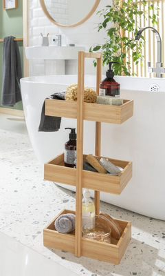 Habitat 3 Tier Bamboo Storage Caddy - Natural 11232695