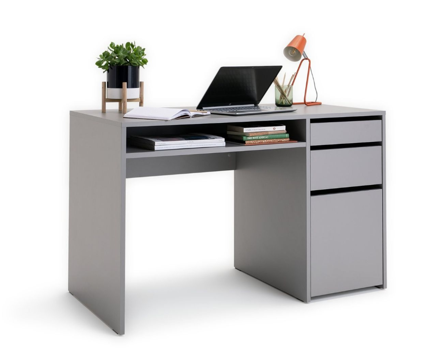 Pepper 2 Drawer Pedestal Office Desk - Grey 17312038