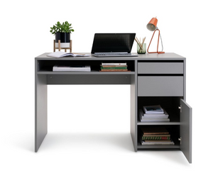 Pepper 2 Drawer Pedestal Office Desk - Grey 17312038