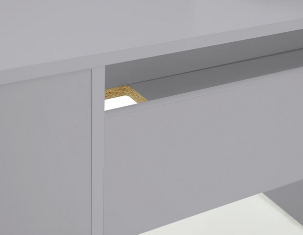 Pepper 2 Drawer Pedestal Office Desk - Grey 17312038
