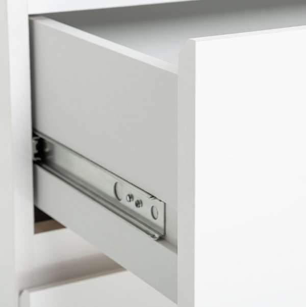 Jenson 2 Drawer Bedside Table -  Matte White 17570320