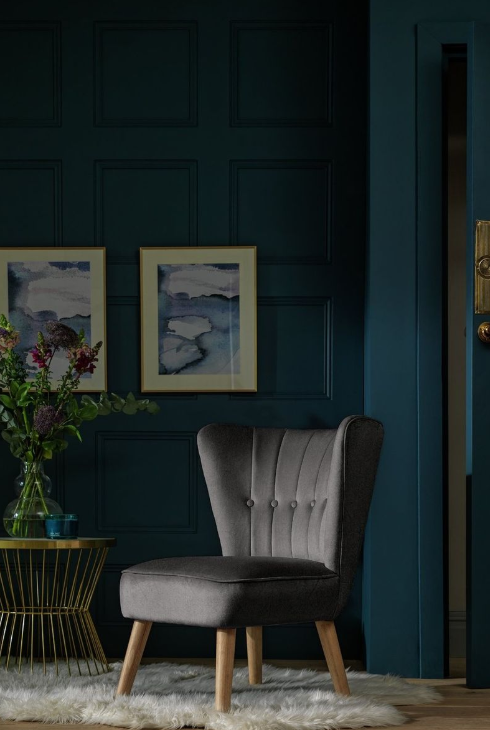 Alexis Velvet Cocktail Chair - Charcoal 15252523