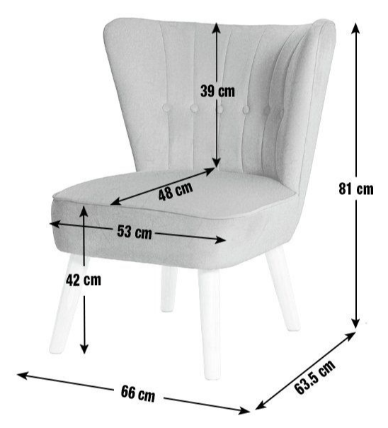 Alexis Velvet Cocktail Chair - Charcoal 15252523