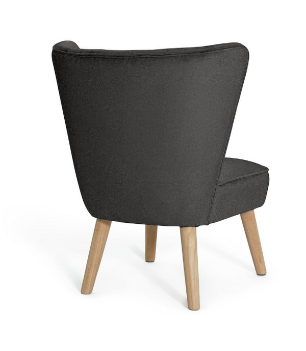 Alexis Velvet Cocktail Chair - Charcoal 15252523
