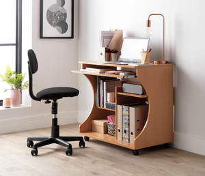 Workstation Office Desk - Beech Effect 18024026