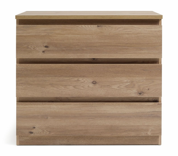 Jenson 3 Drawer Chest - Oak Effect 17570825