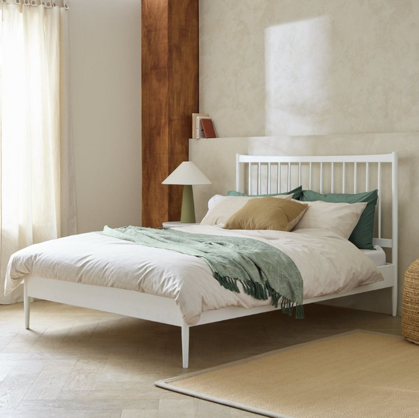 Habitat Chiltern Spindle Double Wooden Bed Frame - White 17418080