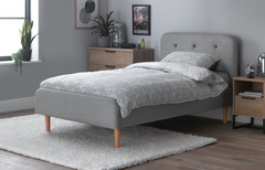 Habitat Aspen Single Fabric Bed Frame - Grey 18538079