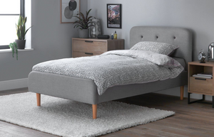 Habitat Aspen Single Fabric Bed Frame - Grey 18538079