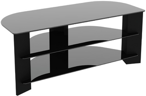 AVF Wood Effect Up To 55 Inch TV Corner Stand - Black 19417632