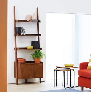 Habitat Jessie 2 Door Ladder Shelf - Walnut 19305885