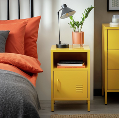 Habitat Stevie 1 Door Bedside Table - Mustard 17729047