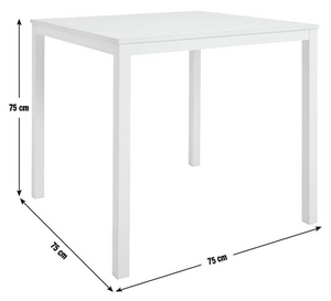 Toby 2 Seater Dining Table - White 13060810