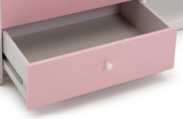 Malibu Storage Cabin Bed - Pink & White 19503436
