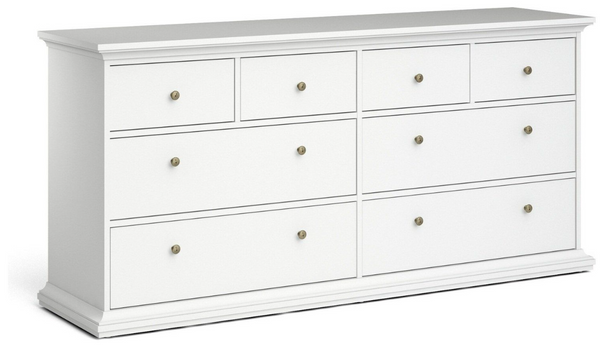 Tvilum Paris 8 Drawer Chest - White 13138917
