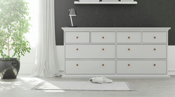 Tvilum Paris 8 Drawer Chest - White 13138917
