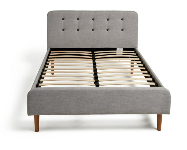 Habitat Aspen Single Fabric Bed Frame - Grey 18538079