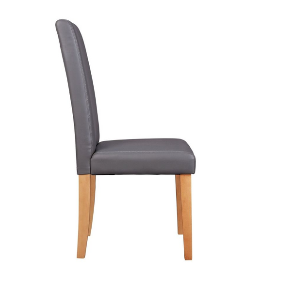 Pair of Midback Dining Chairs - Charcoal 18490980