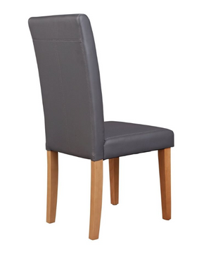 Pair of Midback Dining Chairs - Charcoal 18490980