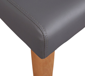 Pair of Midback Dining Chairs - Charcoal 18490980