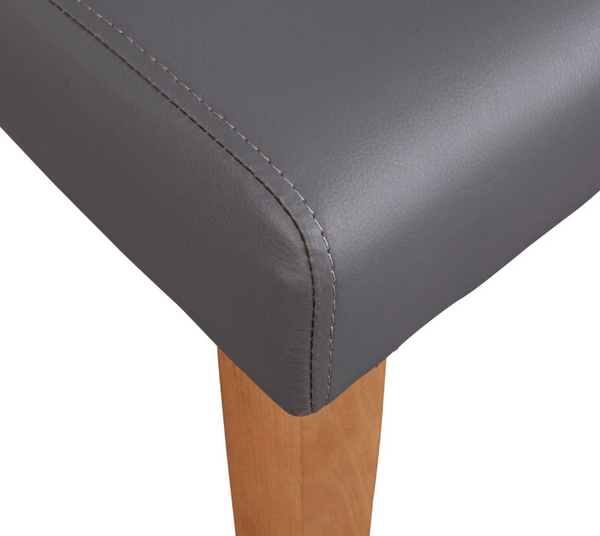 Pair of Midback Dining Chairs - Charcoal 18490980