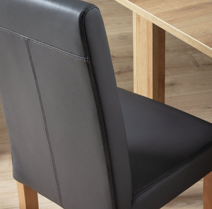 Pair of Midback Dining Chairs - Charcoal 18490980