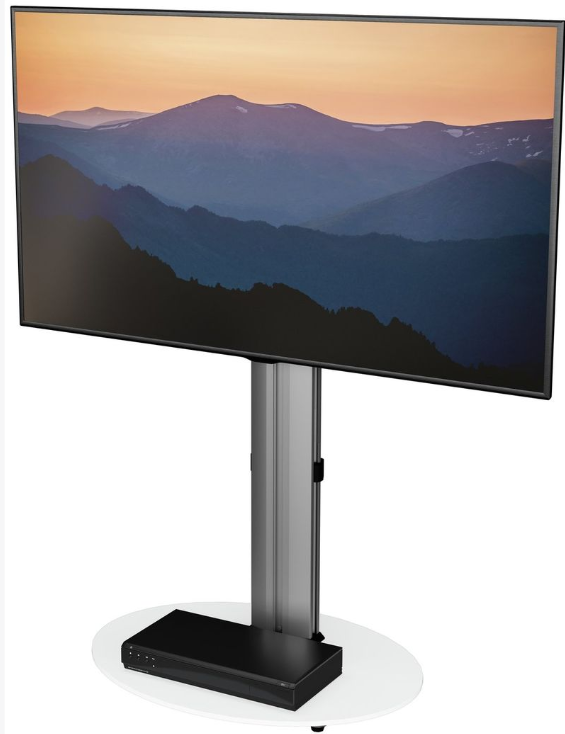 AVF Up to 55 Inch TV Stand - Silver And White 17042896