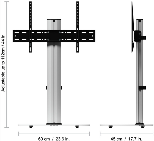 AVF Up to 55 Inch TV Stand - Silver And White 17042896