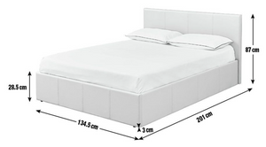 Lavendon Small Double Side Open Ottoman Bed-Black 19514827