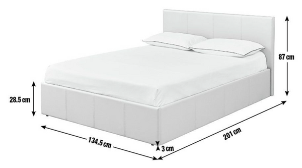 Lavendon Small Double Side Open Ottoman Bed-Black 19514827