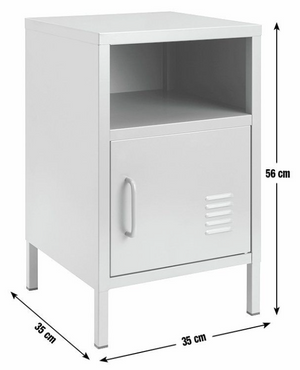 Habitat Stevie 1 Door Bedside Table - Mustard 17729047