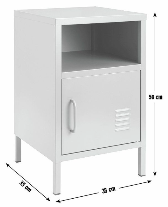 Habitat Stevie 1 Door Bedside Table - Mustard 17729047