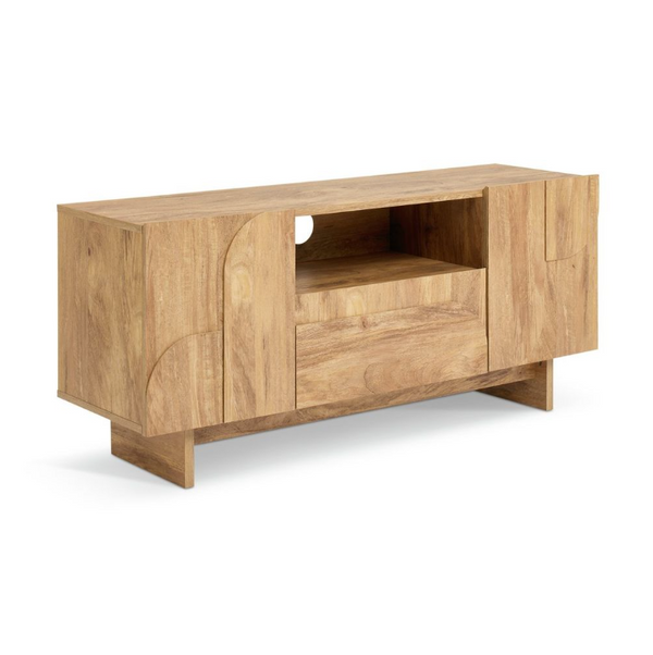 Habitat Yassica 2 Door 1 Drawer TV Unit - Oak 17857122