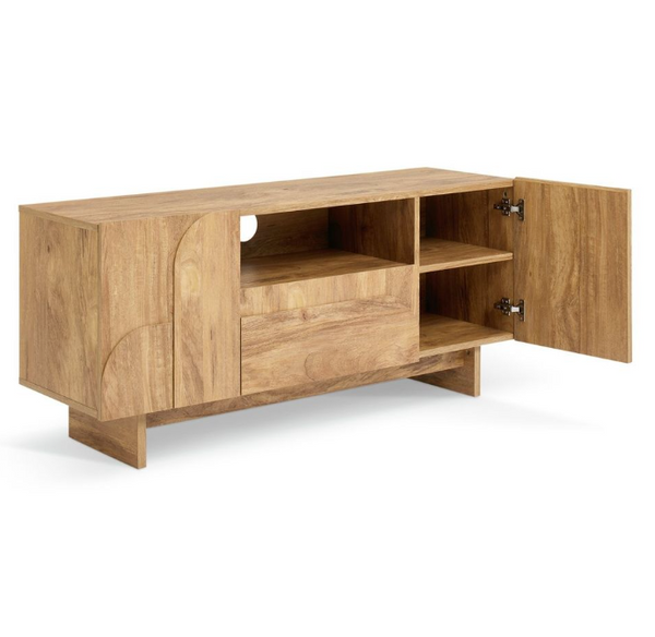 Habitat Yassica 2 Door 1 Drawer TV Unit - Oak 17857122