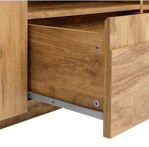 Habitat Yassica 2 Door 1 Drawer TV Unit - Oak 17857122