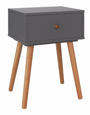 Habitat Otto 1 Drawer Bedside Table - Grey 17831454